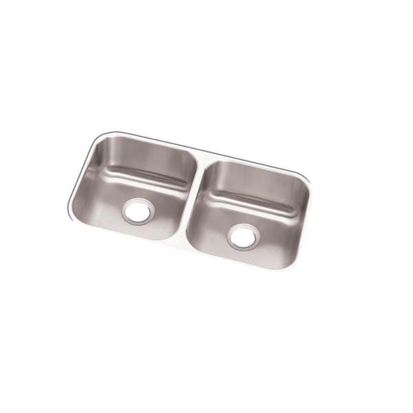 Dayton Stainless Steel 31-3/4 X 18-1/4 X 9, Equal Double Bowl Undermount Sink